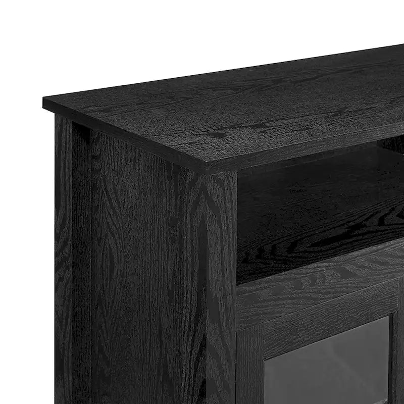 Mobile TV con caminetto elettrico Highboy a 2 ante da 58 pollici con contenitore