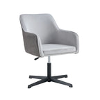 Sedia Girevole da Scrivania Antica Grigio Scuro, Sedia da Ufficio Ergonomica Moderna da 25,6" con Altezza Regolabile