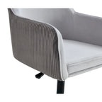 Sedia Girevole da Scrivania Antica Grigio Scuro, Sedia da Ufficio Ergonomica Moderna da 25,6" con Altezza Regolabile