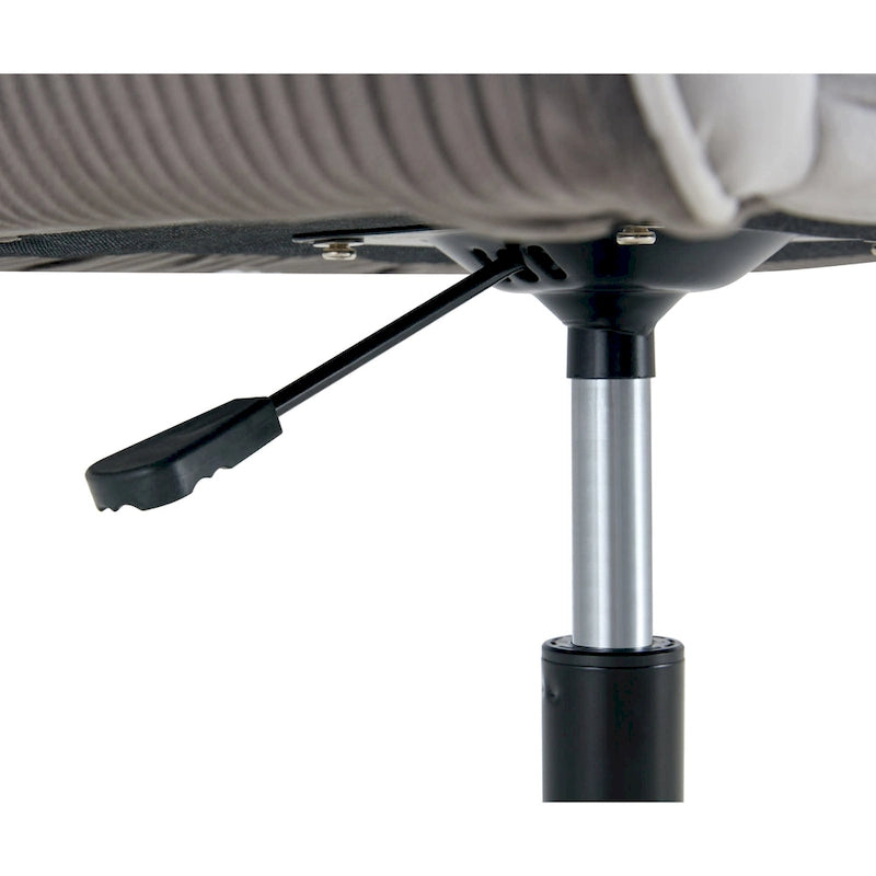 Sedia Girevole da Scrivania Antica Grigio Scuro, Sedia da Ufficio Ergonomica Moderna da 25,6" con Altezza Regolabile