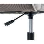 Sedia Girevole da Scrivania Antica Grigio Scuro, Sedia da Ufficio Ergonomica Moderna da 25,6" con Altezza Regolabile