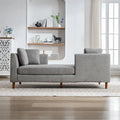 Chaise Longue Moderna Rivestita in Ciniglia