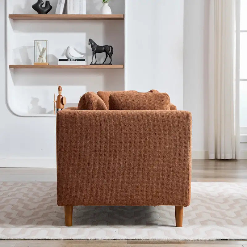 Chaise Longue Moderna Rivestita in Ciniglia