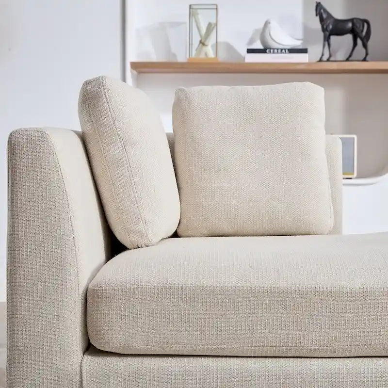 Chaise Longue Moderna Rivestita in Ciniglia