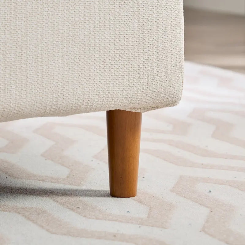 Chaise Longue Moderna Rivestita in Ciniglia