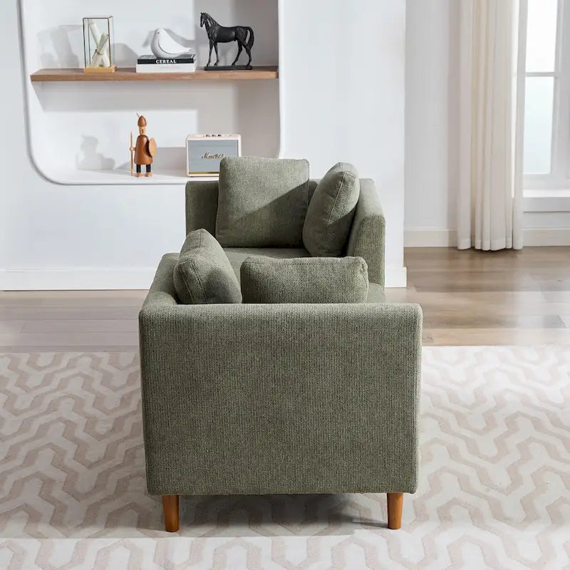 Chaise Longue Moderna Rivestita in Ciniglia