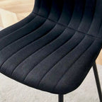 Set di 4 sedie da pranzo classiche, sedia laterale senza braccioli da cucina, sedia decorativa per interni con gambe in metallo per sala da pranzo