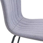 Set di 4 sedie da pranzo classiche, sedia laterale senza braccioli da cucina, sedia decorativa per interni con gambe in metallo per sala da pranzo