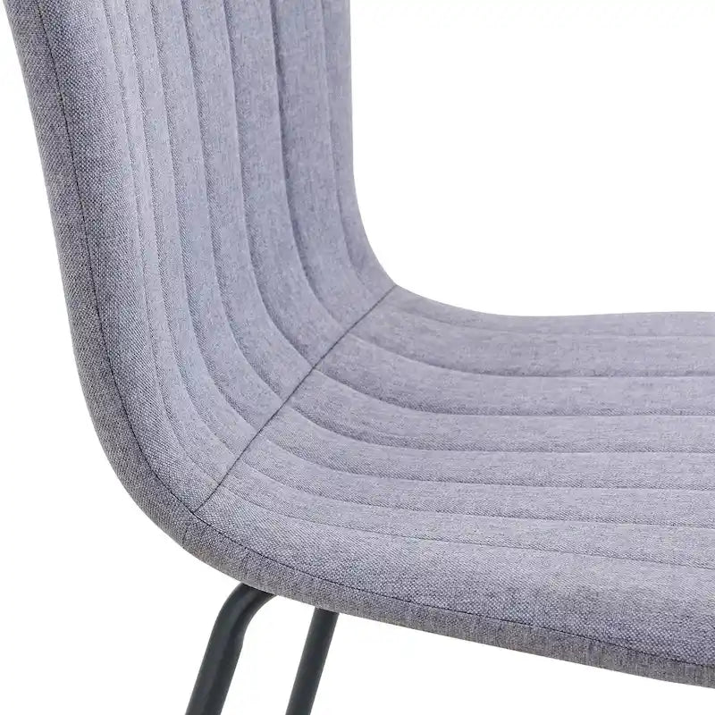 Set di 4 sedie da pranzo classiche, sedia laterale senza braccioli da cucina, sedia decorativa per interni con gambe in metallo per sala da pranzo