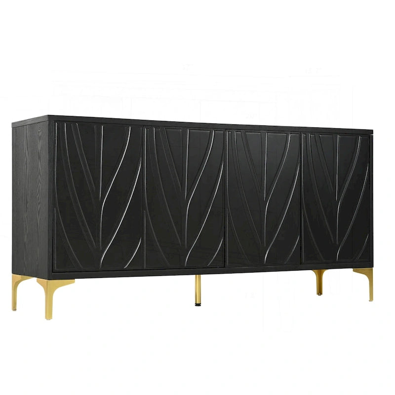Credenza moderna con ante a pressione