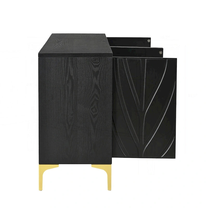 Credenza moderna con ante a pressione