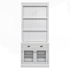 Libreria Alta Versatile con Illuminazione a LED e Diverse Opzioni di Archiviazione per la Casa