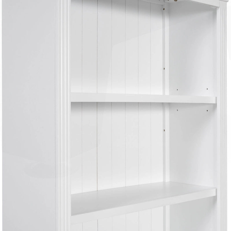 Libreria Alta Versatile con Illuminazione a LED e Diverse Opzioni di Archiviazione per la Casa