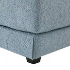 Divano sezionale a L a 4 posti blu da 120", divano moderno in tessuto per soggiorno con chaise longue
