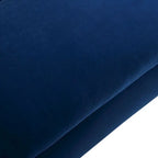 Divano moderno a panca con tessuto certificato OEKO-TEX, divano da salotto di metà secolo