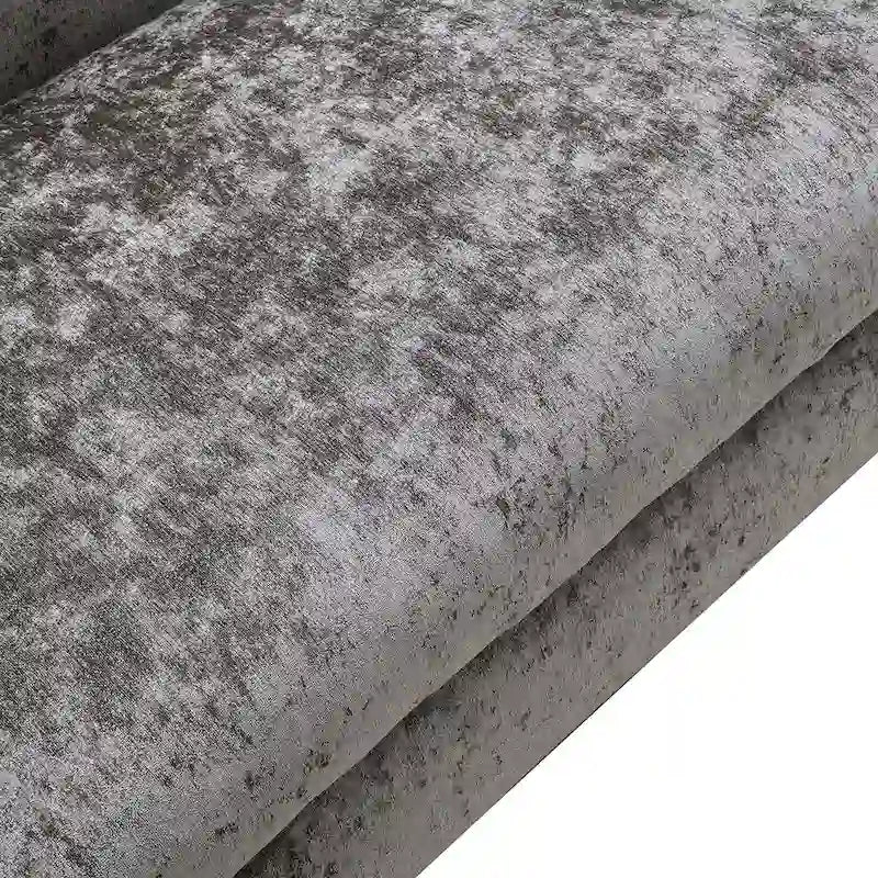 Divano moderno a panca con tessuto certificato OEKO-TEX, divano da salotto di metà secolo