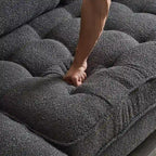 Divano modulare da interni a 3 posti con gambe a treppiede dorate