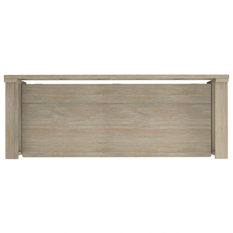 Panca Contenitore da Ingresso Transizionale in Legno Massello Larga 122 cm con Coperchio Sollevabile