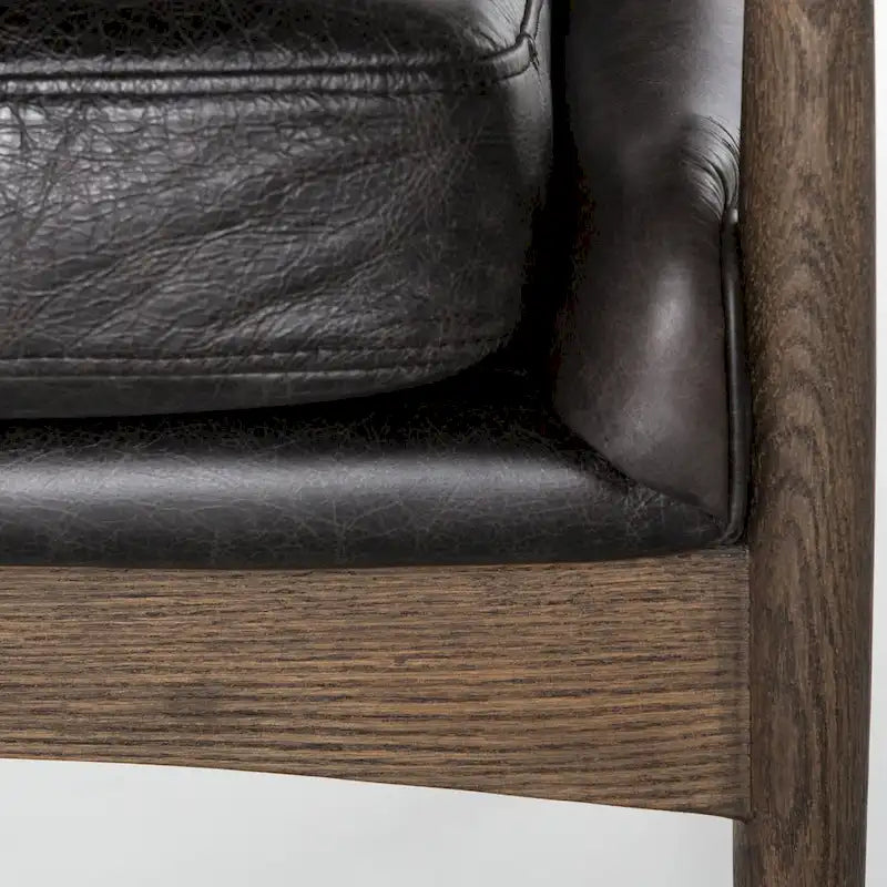 Poltrona accent imbottita, poltrona moderna da salotto con gambe in legno massiccio