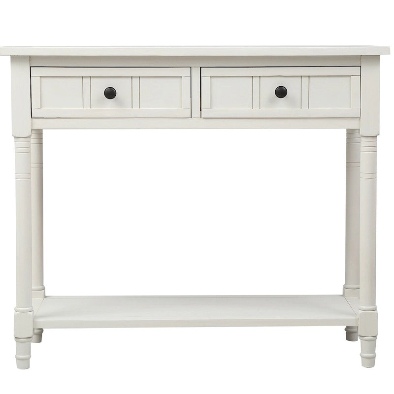 Console moderna con due cassetti e ripiano inferiore
