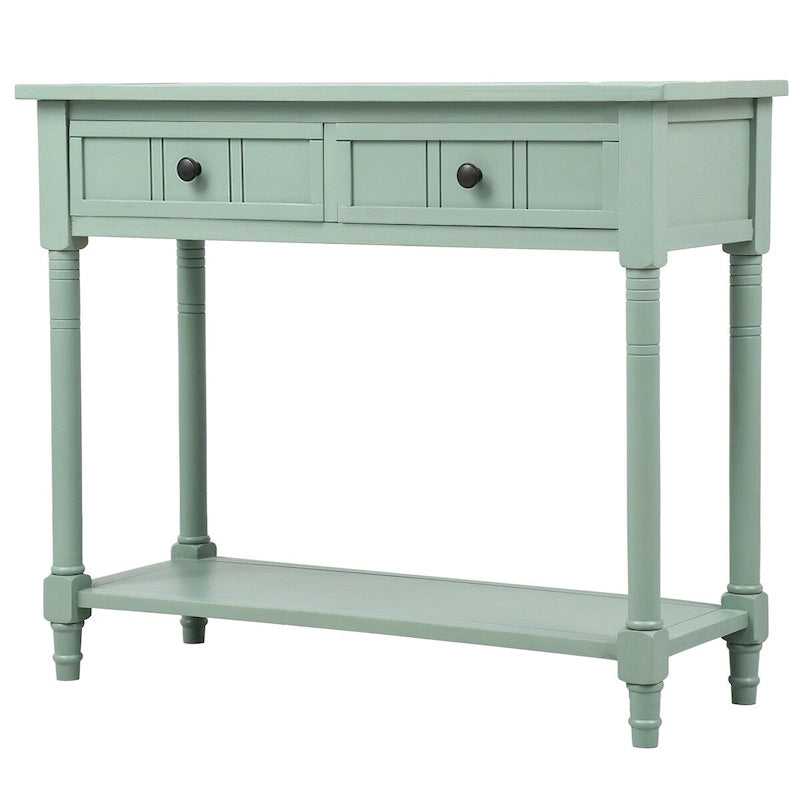Console moderna con due cassetti e ripiano inferiore