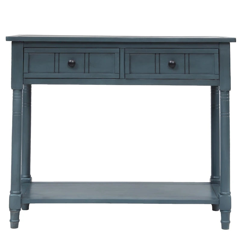 Console moderna con due cassetti e ripiano inferiore