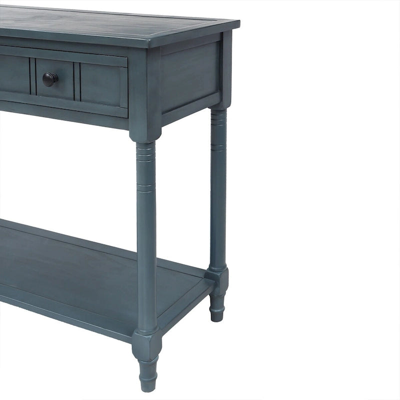 Console moderna con due cassetti e ripiano inferiore
