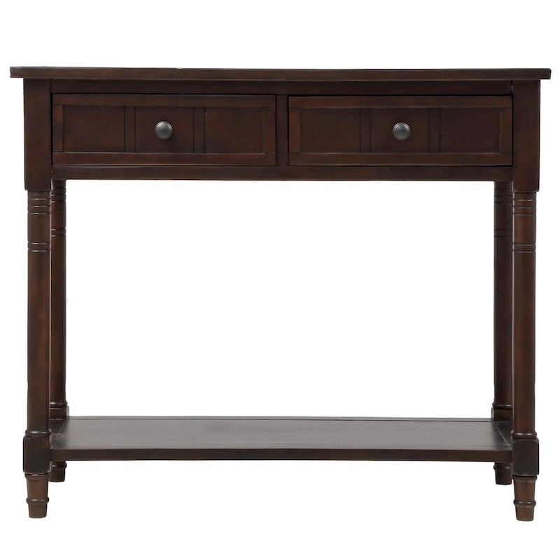 Console moderna con due cassetti e ripiano inferiore