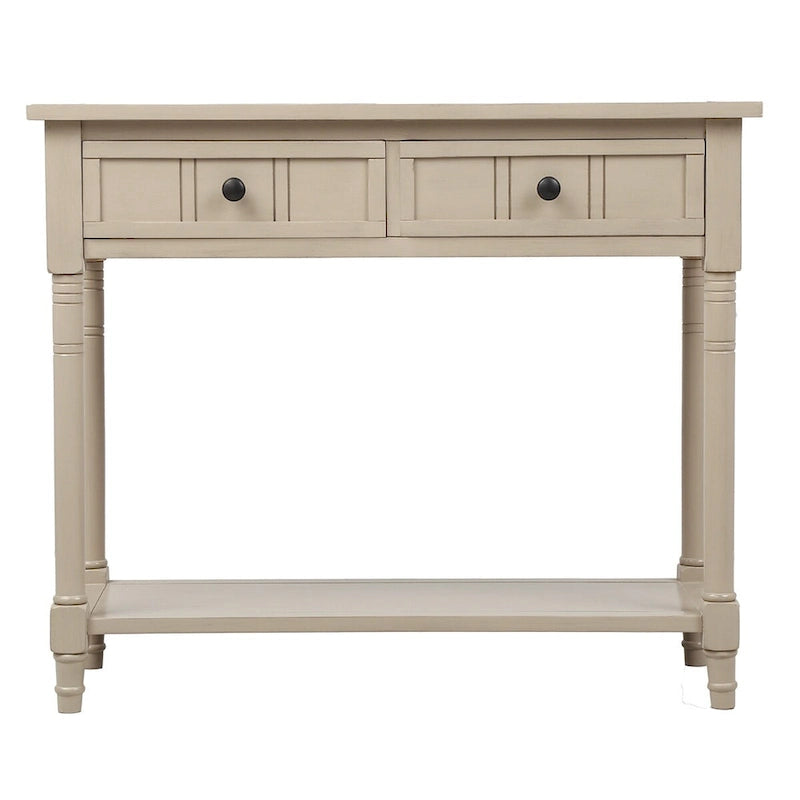 Console moderna con due cassetti e ripiano inferiore