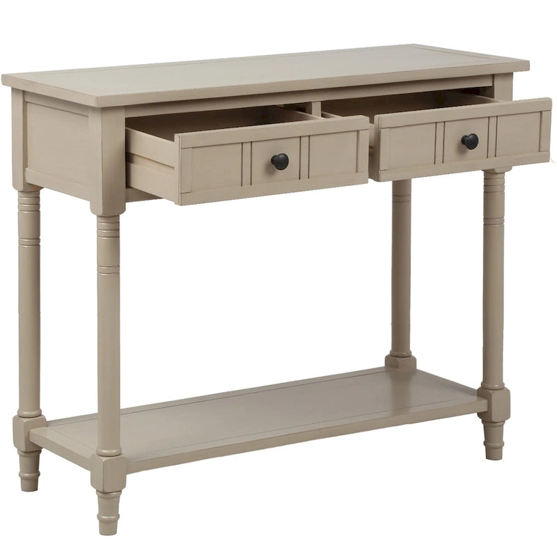 Console moderna con due cassetti e ripiano inferiore