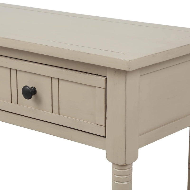 Console moderna con due cassetti e ripiano inferiore