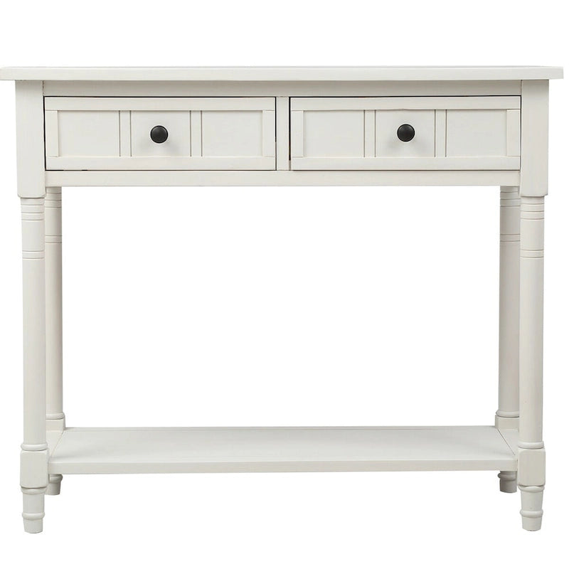 Console moderna con due cassetti e ripiano inferiore