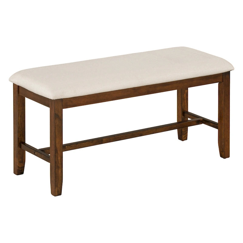Set Tavolo da Pranzo 6 Pezzi – Ciliegio Naturale, Grigio o Espresso, Tavolo da Cucina in Legno