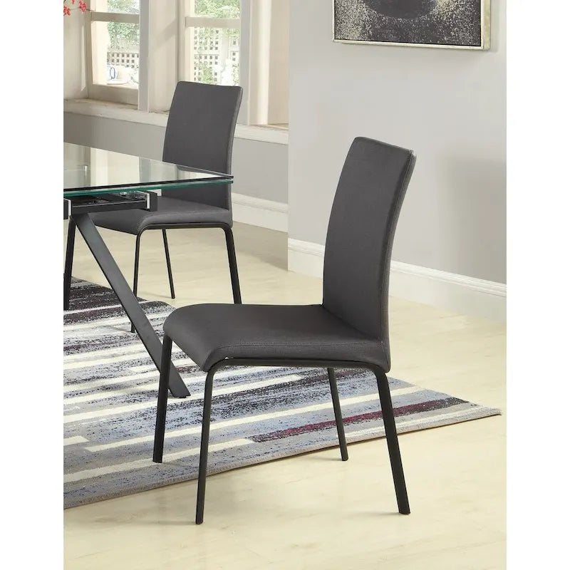 Set da pranzo allungabile 5 pezzi – Tavolo in vetro temperato, sedie imbottite, 160–240 cm