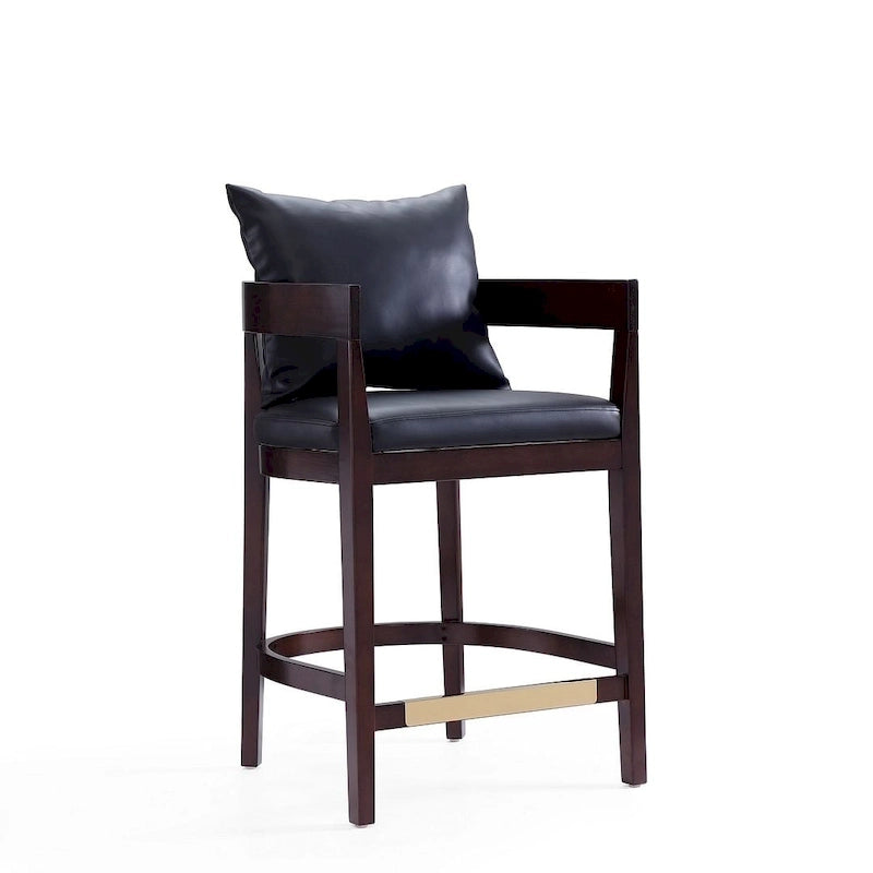 Sgabello da bar in noce Mid Century Modern, altezza bancone