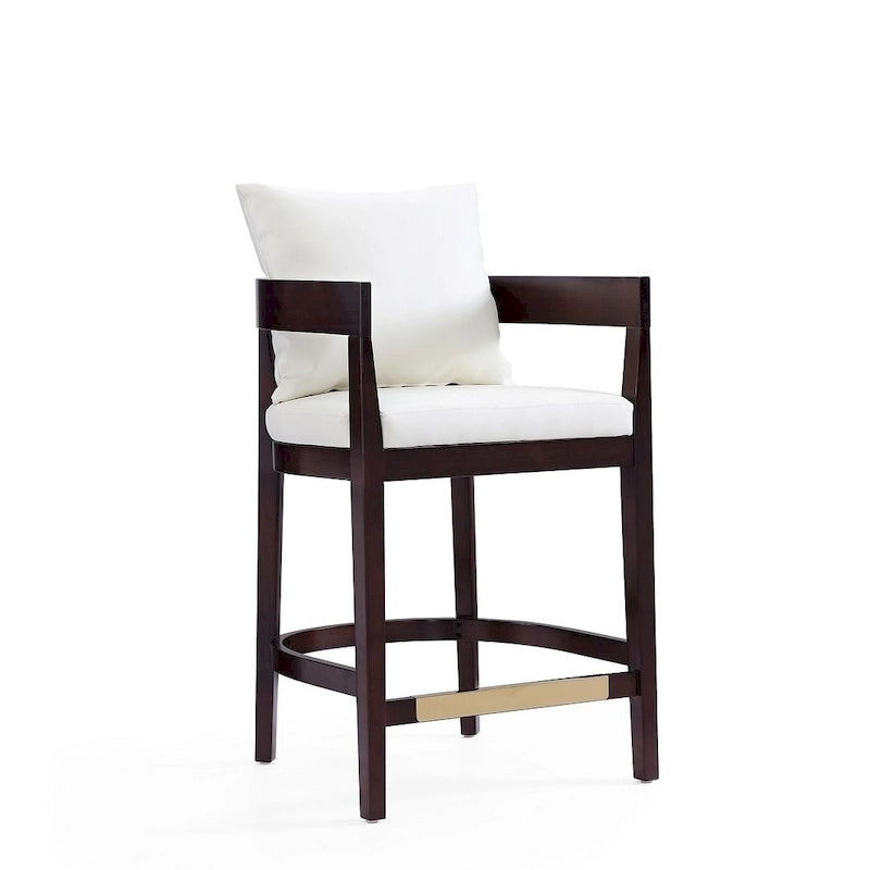 Sgabello da bar in noce Mid Century Modern, altezza bancone