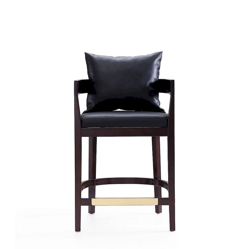 Sgabello da bar in noce Mid Century Modern, altezza bancone
