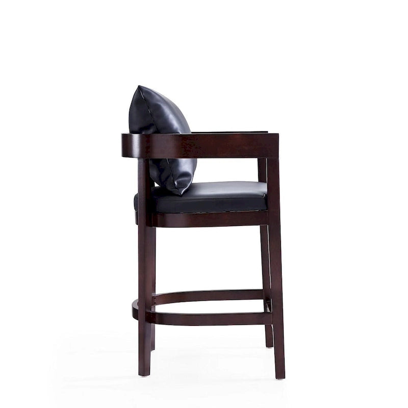 Sgabello da bar in noce Mid Century Modern, altezza bancone
