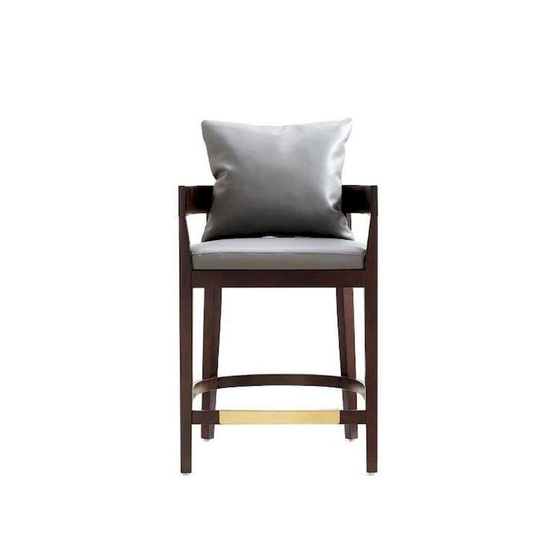 Sgabello da bar in noce Mid Century Modern, altezza bancone