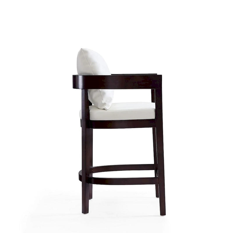 Sgabello da bar in noce Mid Century Modern, altezza bancone