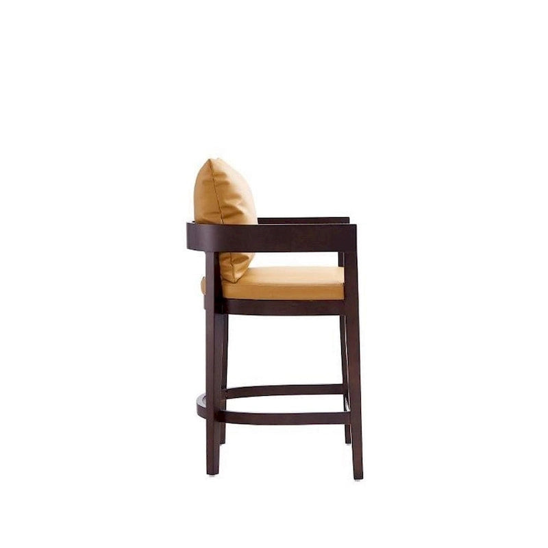 Sgabello da bar in noce Mid Century Modern, altezza bancone