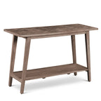 Consolle in Legno Massello di Mango – Finitura Naturale, Tavolino d'Appoggio per Ingresso e Corridoio