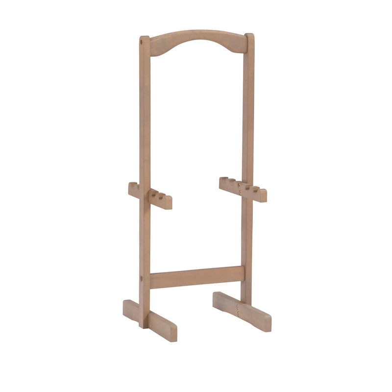 Tavolino vassoio pieghevole in legno di acacia con finitura Driftwood