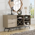 Moderna credenza da pranzo a buffet da 150 cm con mobiletto per il vino