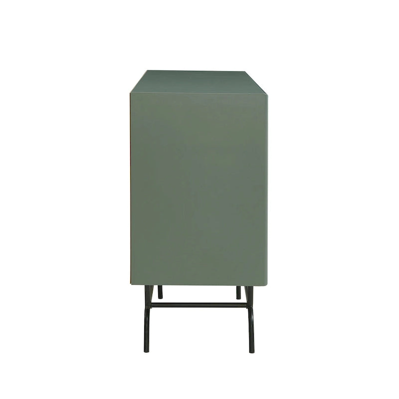 Moderna credenza da pranzo a buffet da 150 cm con mobiletto per il vino