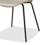 Set di 4 sedie da pranzo Jaden moderne e contemporanee in plastica/metallo