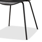 Set di 4 sedie da pranzo Jaden moderne e contemporanee in plastica/metallo