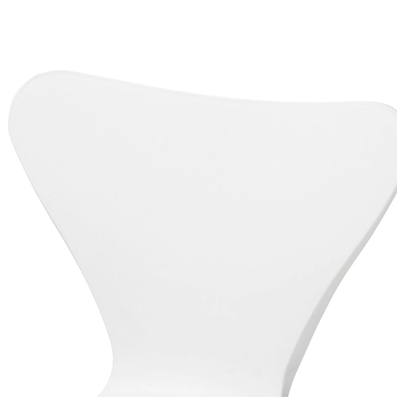 Set di 4 sedie da pranzo Jaden moderne e contemporanee in plastica/metallo