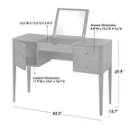 Toeletta in rovere – Tavolino da trucco/scrittoio, Mobili da camera da letto, Finitura in legno naturale