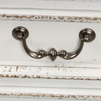 Scrivania in legno effetto invecchiato bianco antico – Stile rustico, mobili per ufficio a casa